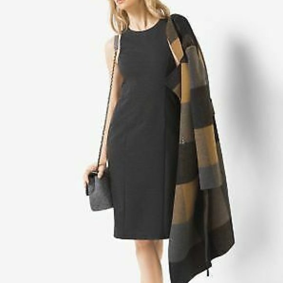 MICHAEL MICHAEL KORS Viscose-blend Sheath Dress Black Color Size Small MF68WE238 - Picture 2 of 5